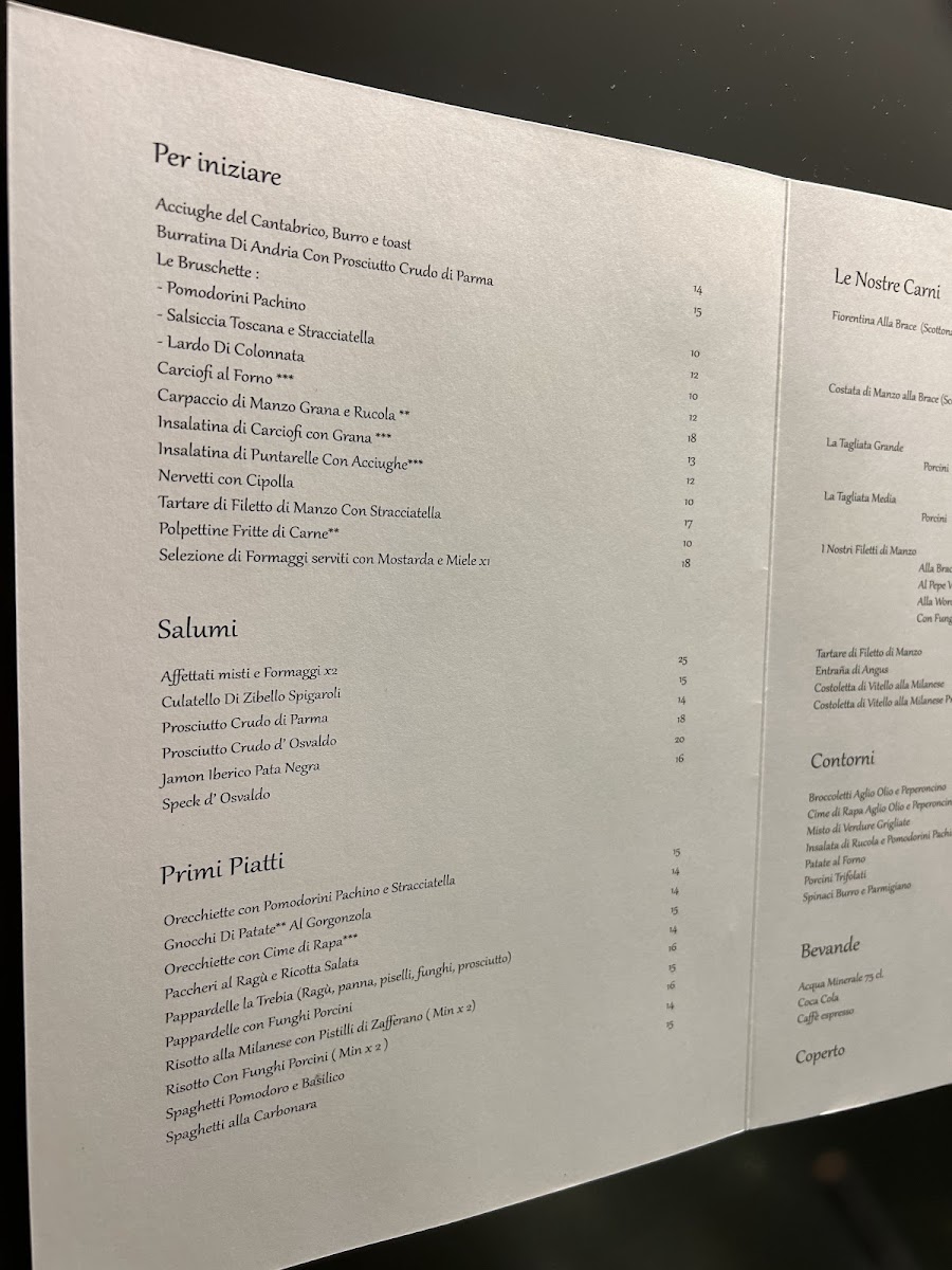 Menu Trattoria De La Trebia Milano-4