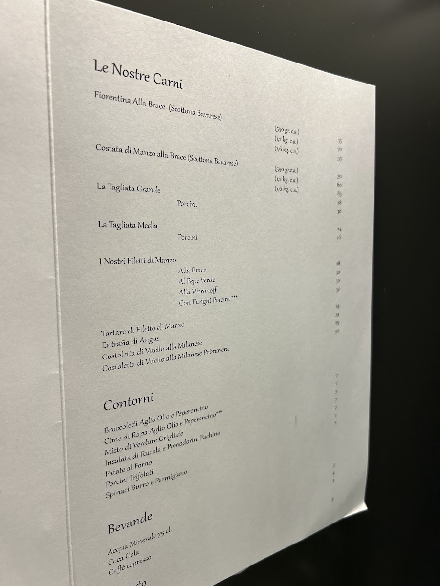 Menu Trattoria De La Trebia Milano-6